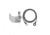 FIRESTIK Adjustable Door Jamb Mount Stainless Steel w/18ft Fire-Ring Coax, Black MK204R