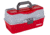 Flambeau 3 Tray Classic Tackle Box, Red/Gray, 6383TB