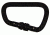 Fusion Tacoma Screw Lock Caribiner, Black, FP-9005-SG-BLK