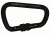 Fusion Tacoma Screw Lock Caribiner, Black, FP-9005-SG-BLK