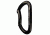Fusion Vapor Bent Caribiner, Black, FP-8122B-BG