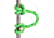Gibbs Super Flex D-Loop, Neon Green, 25 ft, SLF25LIME