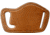 Gould &amp; Goodrich Low Profile Belt Slide Holster, Medium/Small Frame Revolvers, Right Hand, Chestnut Brown, 893-2