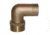 GROCO NPT x 1" ID Bronze 90 Degree Pipe to Hose Fitting Standard Flow Elbow 1" 74275