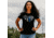 Grunt Style Blue Line Crest T-Shirt - Womens, Black, Small, GS3547-S