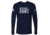 Grunt Style Messy Buns &amp; Guns Long Sleeve T-Shirt - Womens, Midnight Navy, Large, GS4398-L
