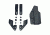 Hazmat Holster Works NV3 AIWB/IWB Kydex Holster, Sig Sauer P365, Ambidextrous, Black, 10014