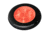 Hella Marine Slim Line 12V LED Enhanced Brightness Round Courtesy Lamp, Black Plastic Bezel, Red, 980507251