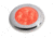 Hella Marine Slim Line 12V LED Enhanced Brightness Round Courtesy Lamp, Stainless Steel Bezel, Red, 980507221