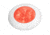 Hella Marine Slim Line 12V LED Enhanced Brightness Round Courtesy Lamp, White Plastic Bezel, Red, 980507241