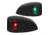 Hella Marine NaviLED Deck Mount Port &amp; Starboard LED Light Pair w/ Housing, 2nm, Clear Lens/Black Housing, 980620901