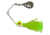 Hildebrandt Spin Dandy Microlite Spinnerbait, Size 2 Hook, Chartreuse Head With Nickel Blade, 1/8oz, ODANC-CHR