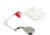 Hildebrandt Spin Dandy Microlite Spinnerbait, Size 2 Hook, White Head With Nickel Blade White, 1/8oz, ODANW-W