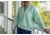 HUK Performance Fishing Bayside 1/2 Zip Hoodie - Womens, Seafoam Mist, Large, H6130030-366-L