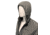 Huto Lifestyle Fuzzy Fleece Hoodie w/Nylon Outer Shell, Grey, Medium, FUZYFLCE-HDIE-GRY-M