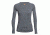 Icebreaker Zone Long Sleeve Crewe, Gritstone Hthr/Snow, XL, 102570002XL