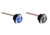 Innovative Lighting 1" Round LED "Shortie" Livewell/Bulkhead Light w/219 Grommet, Blue, White