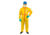 International Enviroguard ChemSplash 1 Coverall w/Hood, Elastic Wrist &amp; Ankle, Yellow, L, 6 Pack, 7015T-L
