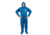 International Enviroguard ViroGuard 2404 Coverall w/Hood, Boot, Elastic Wrist and Back, Blue, L, Case 25, 2404-L