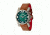 Ita 00.05.03 B Compax Mens Watch, Green Face, Brown Band