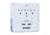 JOBAR Smartphone Charging Station w/USB Outlet Multiplier Dual Surge Protector, White JB7476