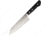 Kanetsune Santoku Kitchen Knives, Tsuchime Vg-1 Series, 11.25in Overall, 6.5in Mirror Polished Vg-1 SS Blade, Black Smooth Wood Handle, SS Bolster, Hrc 59-60, Black, KC-943