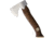 Karesuando Unna Aksu Hunters Axe, 9.5in Overall, 2.63in Cutting Edge, 4.13in Satin SS Axe Head, Walnut Handle, Diamond Coated Sharpening Stone, Bone Pommel, Black Leather Belt Sheath, GiftBoxed, 4024