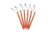 Kelty Feather Stake, 6 Pack, MANDARINE RED, One Size, 47826320