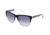 Kenneth Cole New York KC7103 Sunglasses - Black / White Frame Color, Gradient Smoke Lens Color