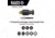 Klein Tools 8in1 Multi-Bit Adjustable Length Stubby Screwdriver, Black, 32308