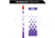 Last Chance WrapWorks Stock Diamonds Drift White/Purple Precision Flex L-Series, 1503385