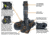 Leapers UTG Special Ops Tactical Thigh Holster, Universal, Right Hand, Black, PVC-H178B