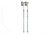 Leki Bernina FX Carbon Trekking Poles, Midnight Blue/Darkblue Mint, 100 - 120 cm, 65324681