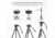 Leofoto LM-403C X Tripod with 100mm Bowl+Platform, Black, One Size, 6940828314900