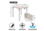 Lifetime Products 37-Inch Fold-In-Half Table and 4 Chairs Set