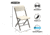 Lifetime Products 37-Inch Fold-In-Half Table and 4 Chairs Set