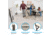 Lifetime Products 37-Inch Fold-In-Half Table and 4 Chairs Set