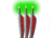 Lumenok Crossbow Bolt Green Barnett Moon 20 in, Black, Pack of 3, BNECC3G