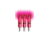 Lumenok Lighted Crossbow Nock Excalibur Diablo/Firebolt Flat Bolt Ends, 3-Pack, Pink EXCF3P