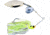Lunker Lure Proven Winner Gold/Nickel Double Colorado/Indiana Blade Spinnerbait, Chartreuse White Head/Chartreuse White Skirt, 1/2oz, PW1212