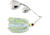 Lunker Lure Proven Winner Nickel/Gold Double Colorado/Indiana Blade Spinnerbait, Chartreuse White Head/Chartreuse White Skirt, 1/2oz, PW1612