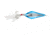 Lunkerhunt Rattle Spud Bait, Silver Blue, 1/8 oz, RS104