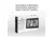 Marathon Atomic Digital Wall Clock, Black/Brush Steel, 9.5in x 1in x 6in, CL030068-BK-BS-NA