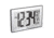 Marathon Atomic Digital Wall Clock, Black/Stainless Steel, 9.5in x 1in x 6in, CL030068-BK-SS-NA