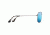 Maui Jim Breezeway Polarized Aviator  Sunglasses,Silver,Blue Hawaii Lens B773-17