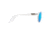 Maui Jim Wakea Polarized Classic  Sunglasses,Frosted Crystal,Blue Hawaii Lens B745-05CM