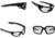 Mechanix Wear Vision Type-X Safety Glasses, Black Frame with Clear Lens, One Size, VXF-10AF-BU