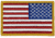 Merica Life Embroidered US FLAG Reverse Patch, 3 x 2, EMBR-USFLAG-REV