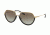 Michael Kors AUSTIN MK1031 Sunglasses 10248E-58 - Black/shiny Pale Gold-tone Frame, Grey Gradient Lenses