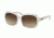 Michael Kors MITZI III MK6037 Sunglasses 312613-57 - White Clear Gradient Frame, Smoke Gradient Lenses